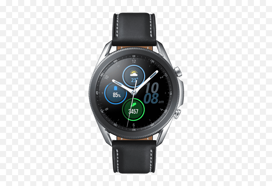 Samsung Galaxy Watch3 Bt 45 Mm - Smartwatch Breite 22 Mm Leder Silber Samsung Galaxy Watch 3 45mm Mystic Silver Emoji,Dab Emoji Copy
