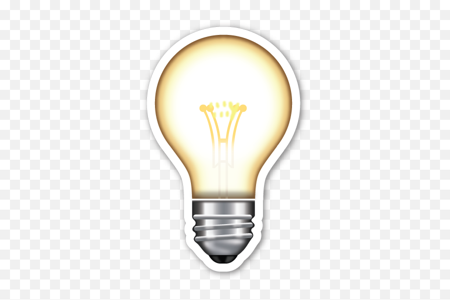 Emoji Stickers Cute Drawings Tumblr Emoji - Emoji Lamp Png,Light Bulb Emoji