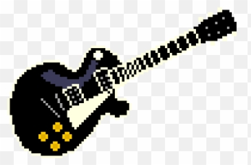Pixel Rock Guitar Sticker - Ibanez Jet King Iv Emoji,Rock Guitar Emoji