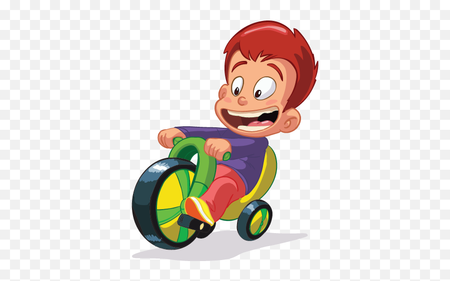 Boy With Bike Toy Kids Sticker - Kid Png Bike Cartoon Emoji,Tricycle Emoji