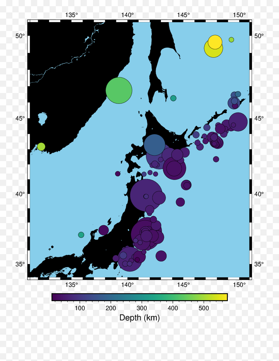 Plotting Data Points U2014 Pygmt - Japan Map Emoji,1oo Points Emoji Copy Paste