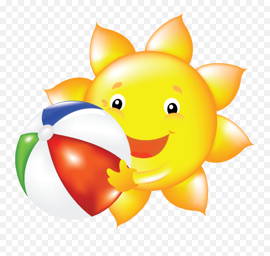 Summer Sun Clip Art Animated Smiley Faces Clip Art - Free Clipart Summer Sun Emoji,Ice Cream And Sun Emoji