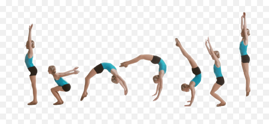 Gymnast Clipart Back Handspring - Back Handspring Emoji,Handsprings Emojis