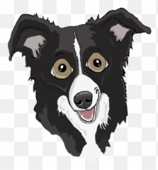 Border Collie Emoji,Husky/border Collie Emoji