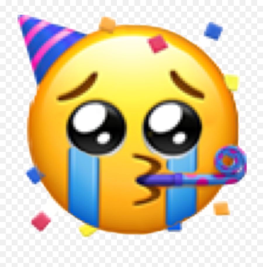 Smile Lonely Emoji Birthday Sticker - Emoji Partyhut,Birthday Emoji