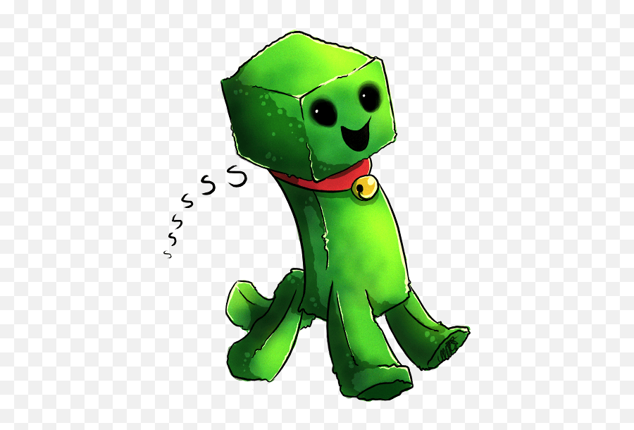 Cute Creeper Drawing - Minecraft Animations Creeper Png Emoji,Creeper Emoji