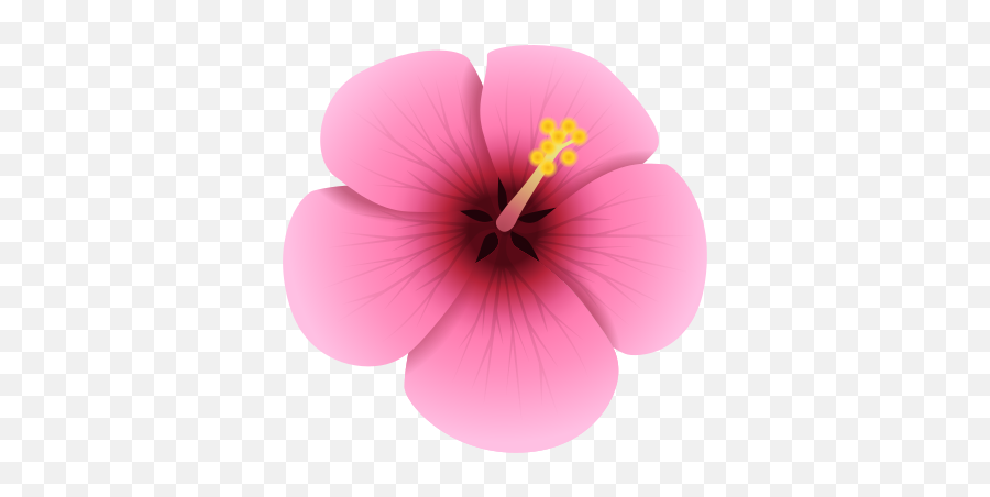 Hibiscus Icon - Hibiscus Icon Emoji,High Resolution Flower Emoji