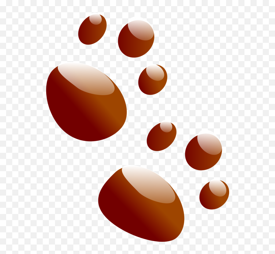 Circle Egg Dog - Paw Emoji,Puppy Emojis Para Colorear