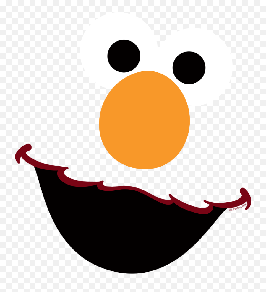 Elmo Face Transparent Background - Elmo Face Transparent Background Emoji,Elmo Emoticon Png