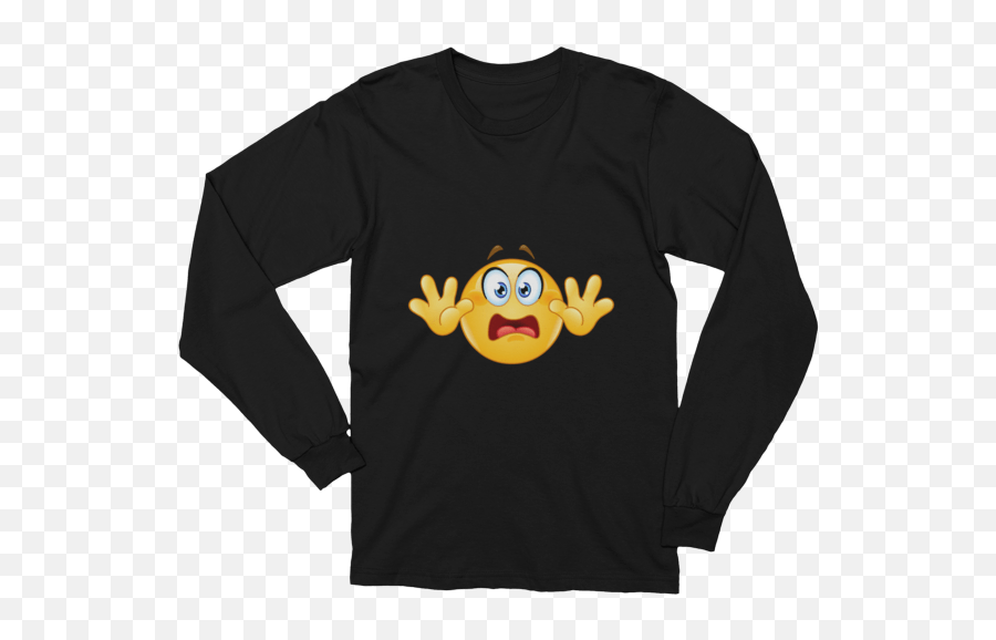 Unisex Surrender Emoji Long Sleeve T - Shirt What,Jogger Pants Emoji