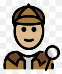 Lupa Y Tono De Piel Claro Medio - Emoji,Emoji Ojito Lupa