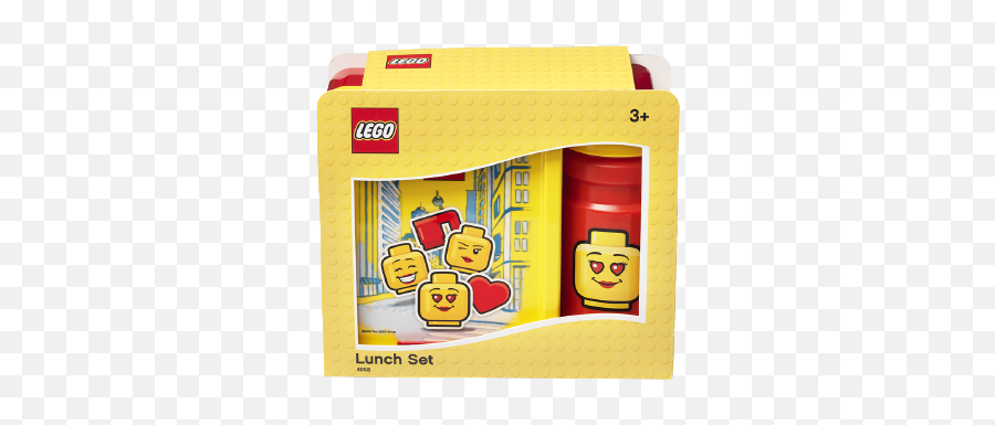 Lego Girl Snack Set - Lego Lunch Set Emoji,:3 Emoticon Girl