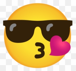 Emoji Mashup Bot On Twitter Sunglasses Kissing - Happy,Witness Emoji