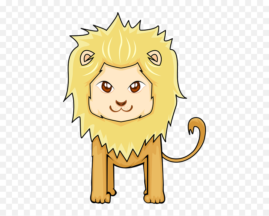 Zoo Lion Blonde Animals Funny Cartoon Emoji,Lion Cartoon Picture With All Emotions