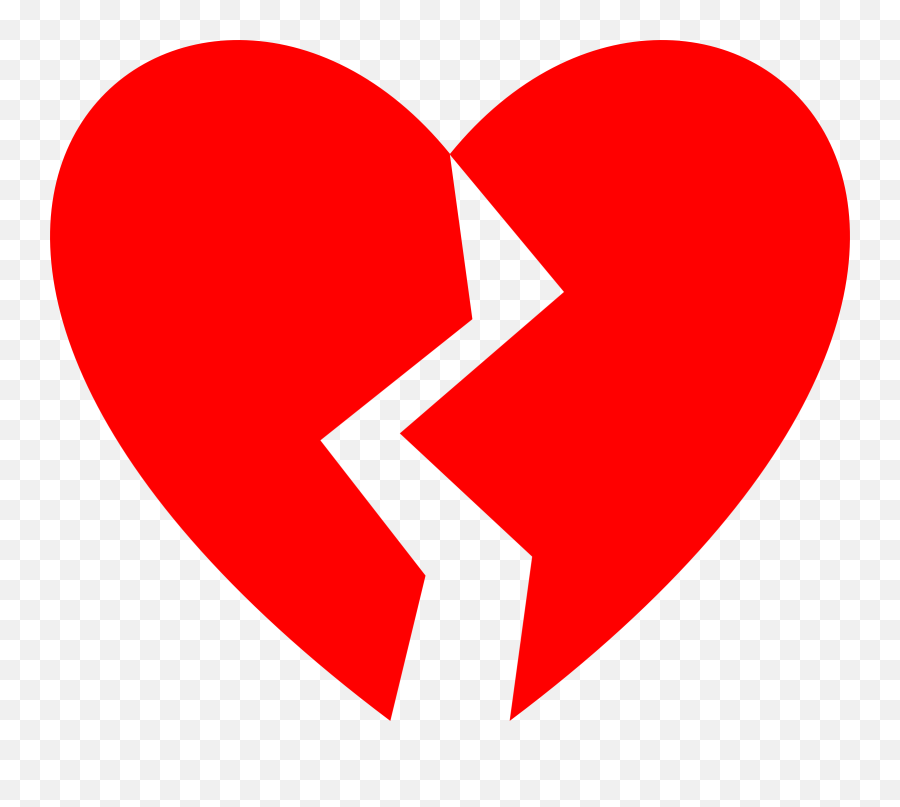 Broken Heart Clipart Png Download - Broken Heart Pic Big Emoji,Breaking Heart Emoji