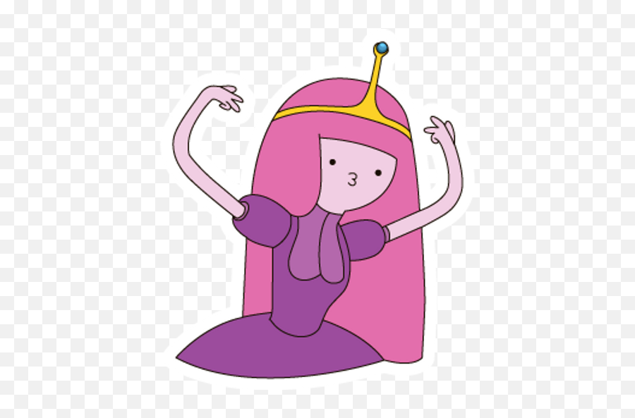 Adventure Time Cool Princess Bubblegum Sticker - Sticker Mania Emoji,Peppermint Butler Emoticon