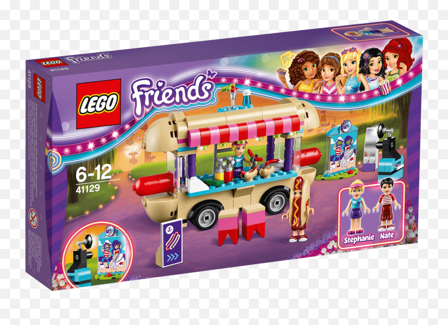 Amusement Park Hot Dog Van 41129 - Lego Friends Sets Lego Emoji,Bus And Sign Emoji Pop