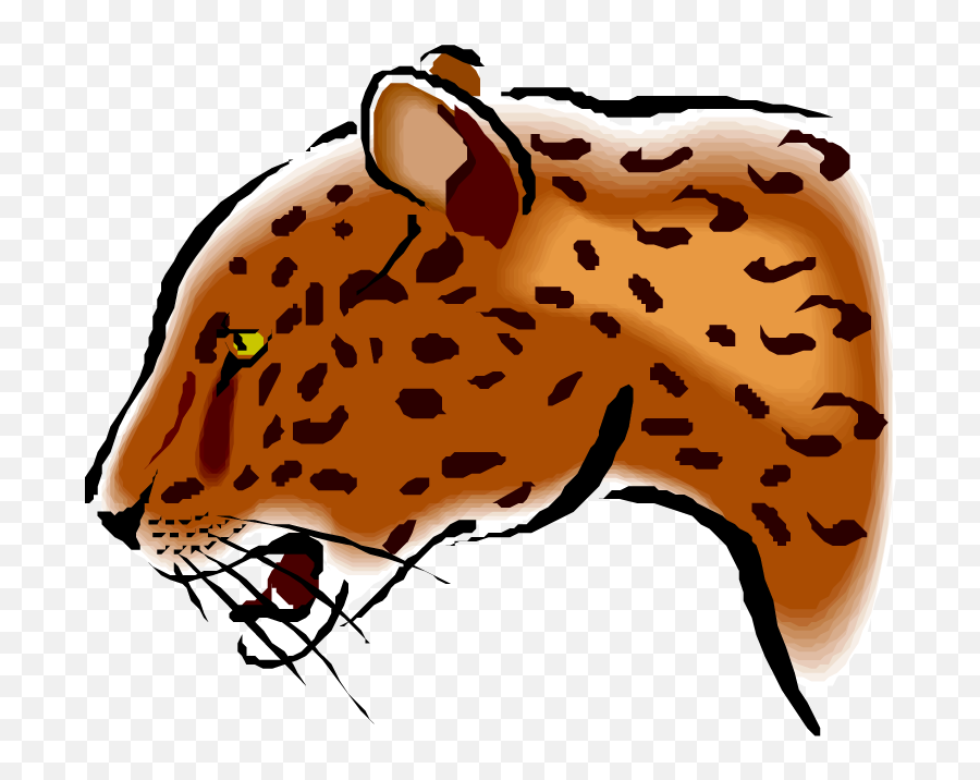 Jaguar Cartoon Side Face Clipart - Full Size Clipart Emoji,Landrover Emoticon