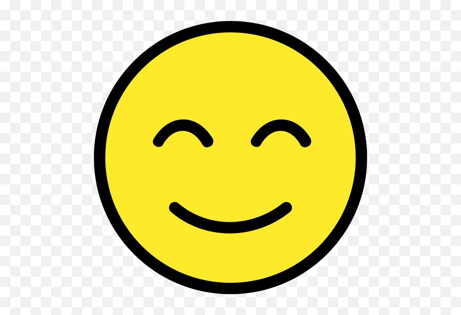 Fileopenmoji - Color 1f60asvg Wikimedia Commons Emoji,Slightly Smiling Emoji Transparent