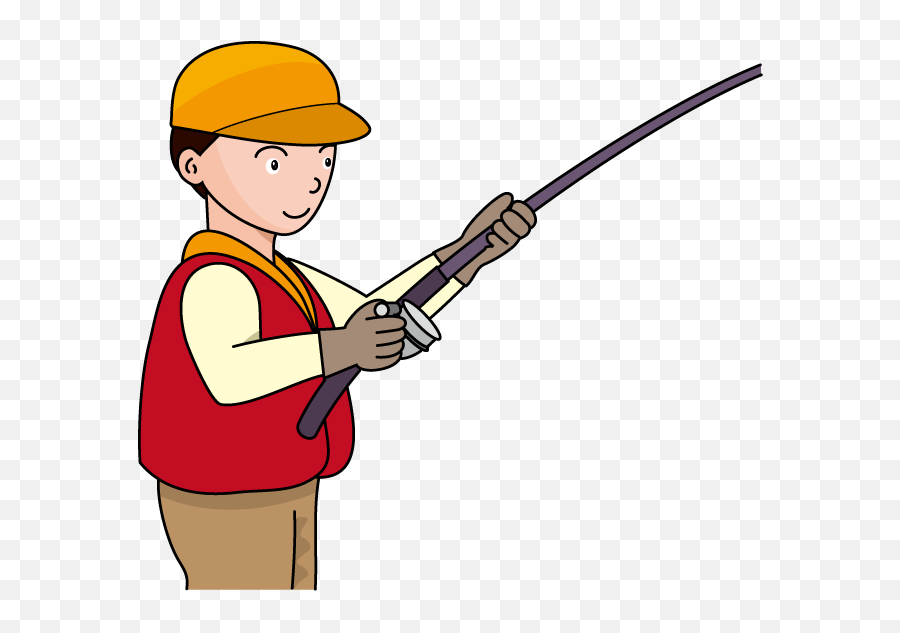 Fishing Pole Fishing Rod And Reel Clipart Kid Image 2 - Fisherman With Rod Clipart Emoji,Fisherman Emoji