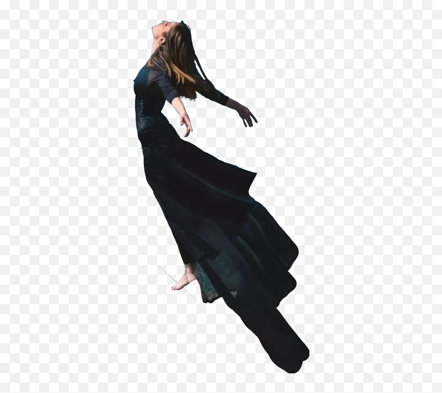 Girl Dress Black Alone Feeling Sticker By - Dance Emoji,Air Hug Emoji