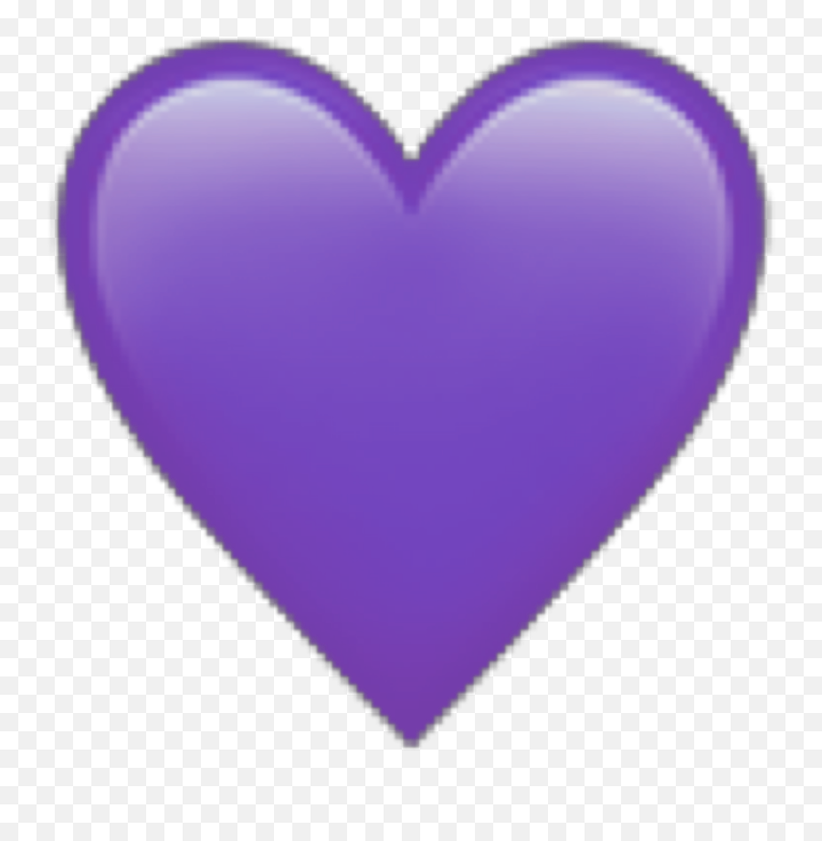 Purple Lilac Cute Emoji Heart Peachy - Girly,Lilac Emoji