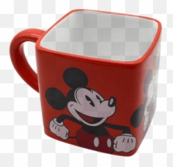 Caneca Cubo 300ml Disney Mickey E Minnie - Caneca Quadrada Mickey Emoji,Piscadinha Emoticon