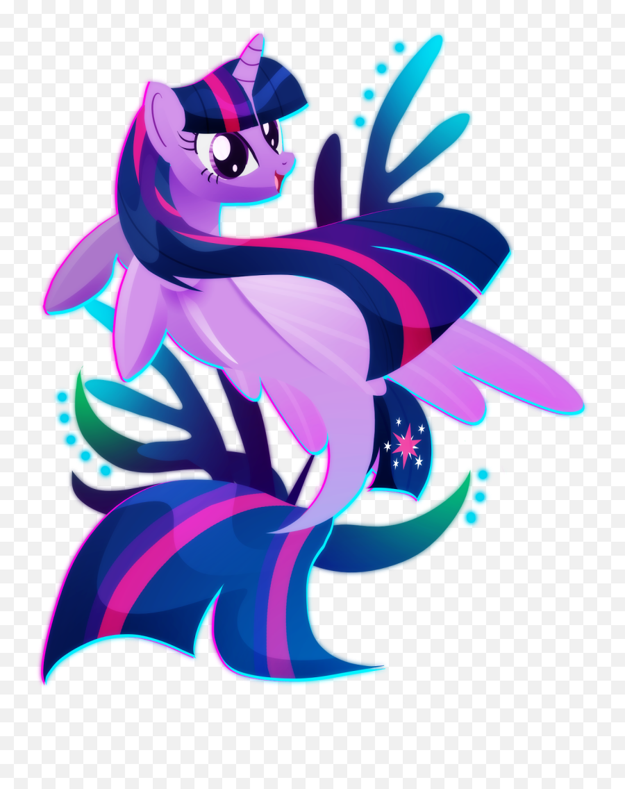Download Hd Twilight Sparkle Seapony - My Little Pony The Mlp Twilight Sparkle Movie Emoji,My Little Pony Emoji