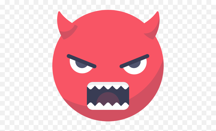 Angry Face Smiley Smile Grin Devil - Devil Face Icon Png Emoji,Devil Emoji