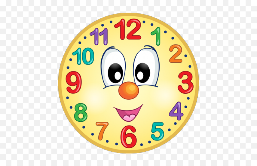 Ceas Fata Desenata - Clock Clipart Emoji,Emoticon De Craciun