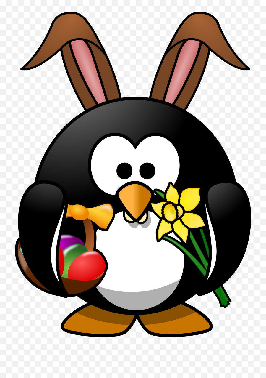 Faces Clipart Easter Bunny Faces Easter Bunny Transparent - Great Cartoon Penguin Emoji,Free Easter Emojis