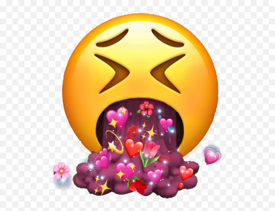 Vomit Emoji Cute Sticker - Vomit Emoji,Puking Emoji