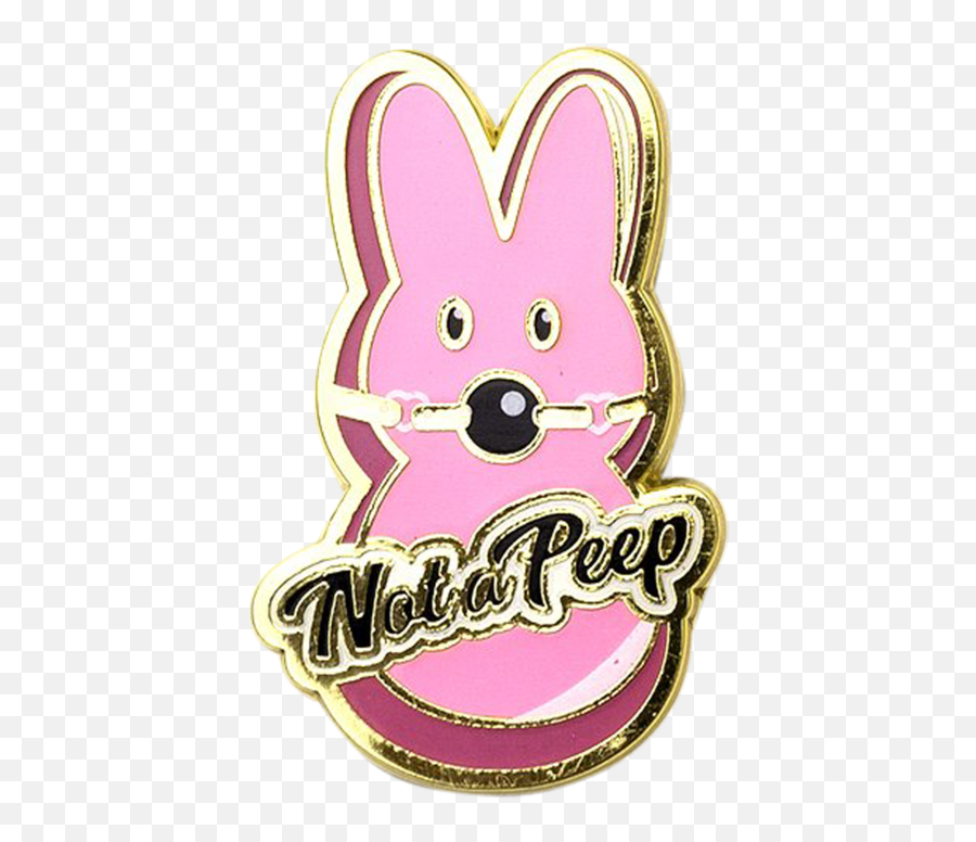 Not A Peep Pin - Happy Emoji,Eye Candy Emoji