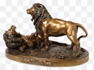 The Lion - Fighting Cats Statue Emoji,Lion King Emotions