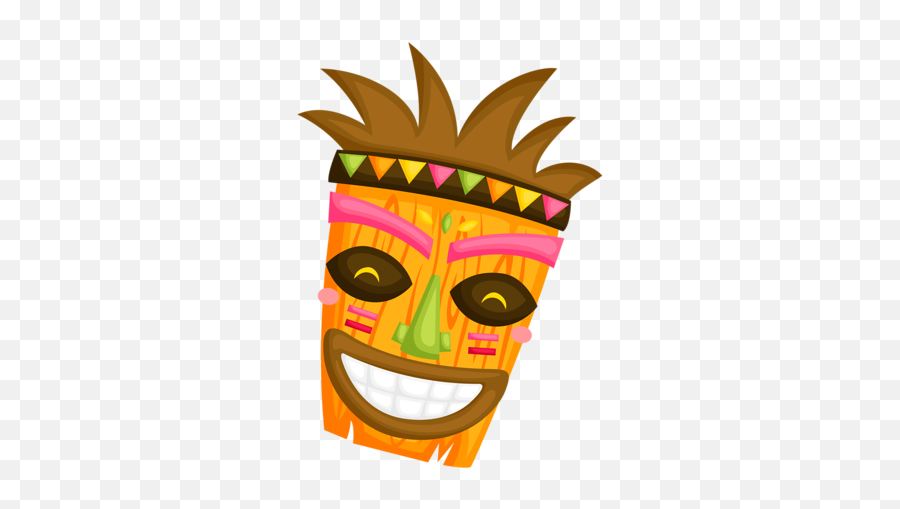 Hawaiian Aloha Tropical - Hawaiian Mask Clipart Emoji,Emoji Wallpaper Danch