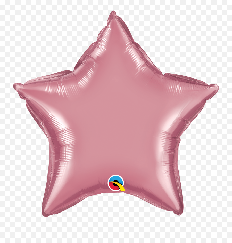 20 Star Qualatex Chrome Mauve Foil Balloon Bargain - Foil Star Balloon Png Emoji,Whale Emoji Pillow
