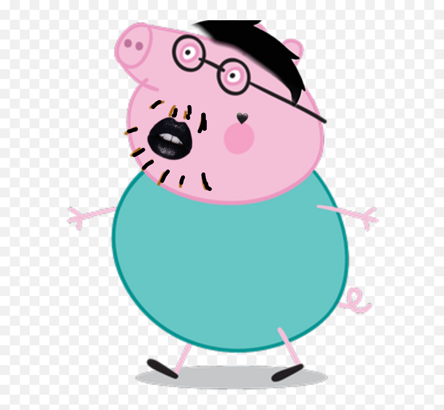 E - Daddy Pig Emoji,Meep Emoji