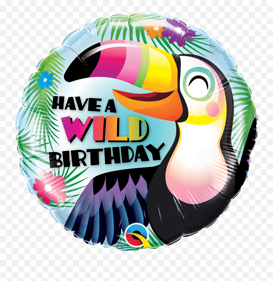 Round Have A Wild Birthday Foil - Toucan Bird Foil Balloon Emoji,Moana's You're Welcome In Emojis