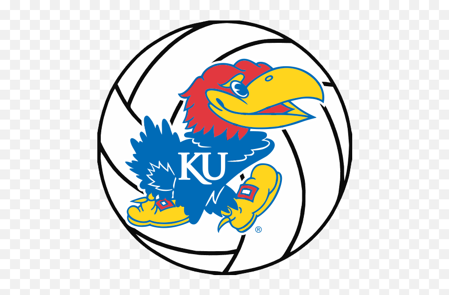 Find Volleyball Camps Leagues And - Jayhawks Kansas Logo Emoji,Emoji Sports Teans