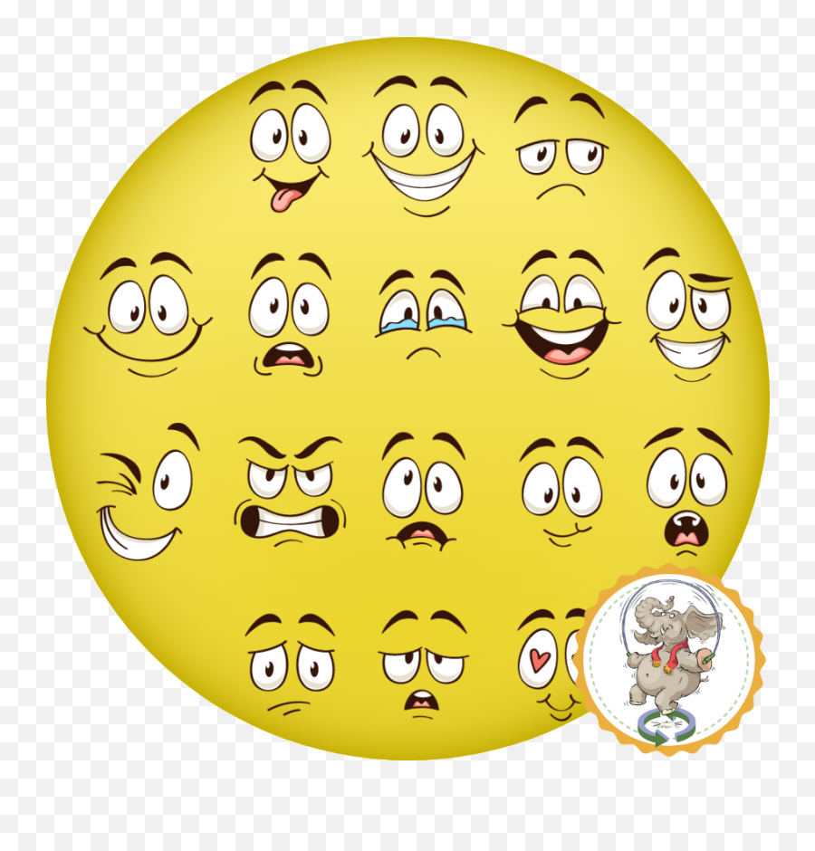 Theoretical Probability Educational - Cute And Funny Cartoon Faces Emoji,Emoticons Greayer Than 3