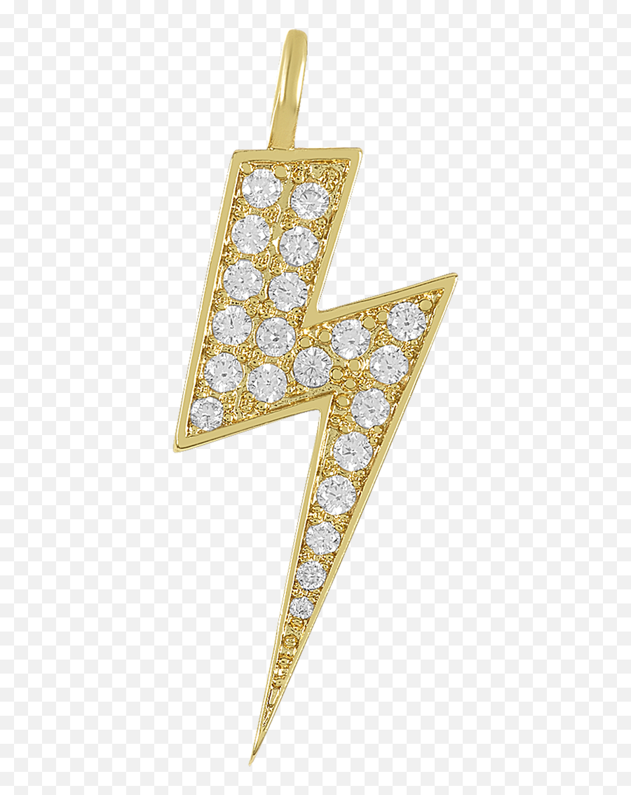 Icons Necklace Grande Lightning Bolt Charm - Solid Emoji,Sexy Emojis Combos