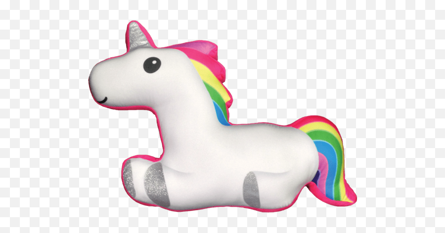 Rainbow Unicorn Glitter Microbead Pillow - Unicorn Rainbow Emoji Pillow,Unicorn Emoji