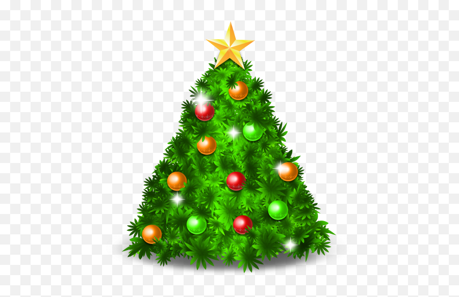 Christmas Tree Icon - Small Christmas Tree Icon Emoji,Free Christmas Emoticons