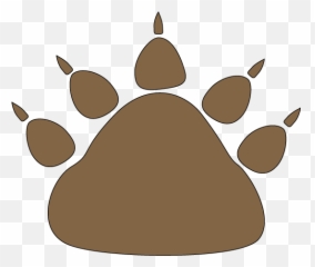 Brown Bear Paw Print Clip Art - Brown Bear Paw Print Image Bear Paw Prints Brown Emoji,Brown Pawprints Emoticon