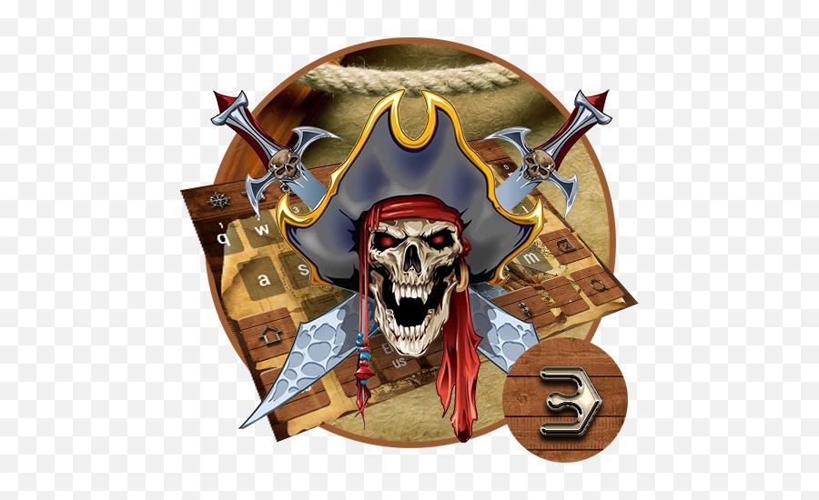 Pirate Master Glory Keyboard - Scary Pirate Logo Emoji,Facebook Messenger Pirate Emoticon