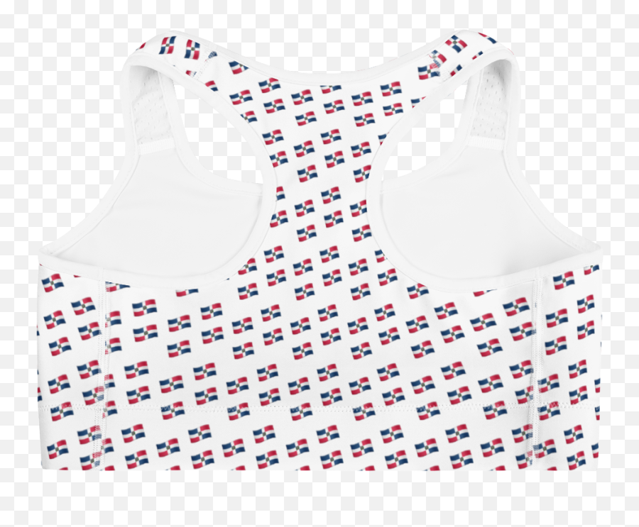 Dominicana Flag Sports Bra Emoji,Salto Emoji