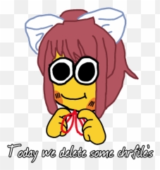 Adjusting Emoj - Ika Literature Club Literature Character Emoji,Sans Undertale Text Emoji
