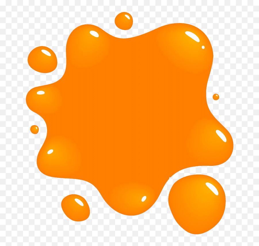 Free Orange Splat Cliparts Download Free Orange Splat Emoji,Emotion Paint Blobs