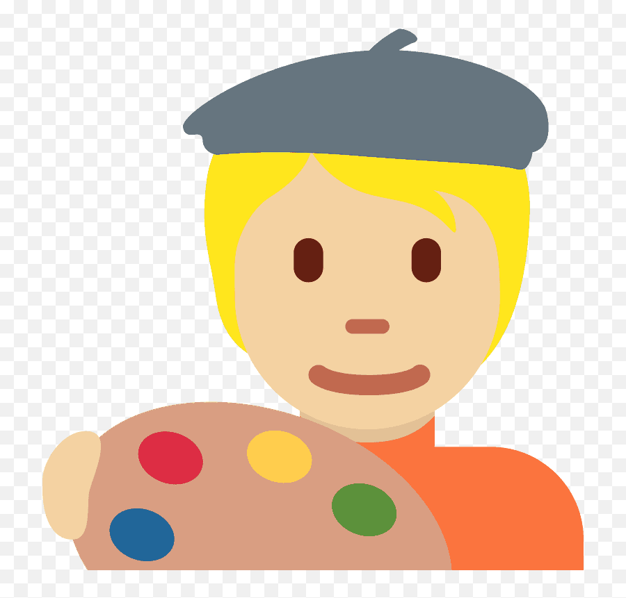 Artist Emoji Clipart Free Download Transparent Png Creazilla,Emojis Face Paint