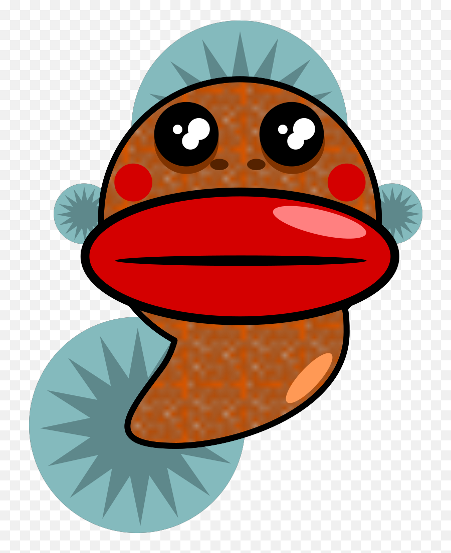 Cartoon Fish With Big Lips Png Svg Clip Art For Web Emoji,Lips Emoji .png